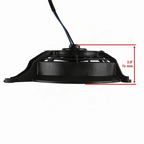 Vista 3 de Caltric Ventilador de radiador con cubierta compatible con Yamaha Raptor 700 700R YFM700R 2013-2023