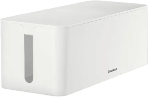 Vista 8 de Hama 20662 - Caja de cables Maxi, 6.1 x 15.7 x 5.1 in, con patas de goma, color blanco