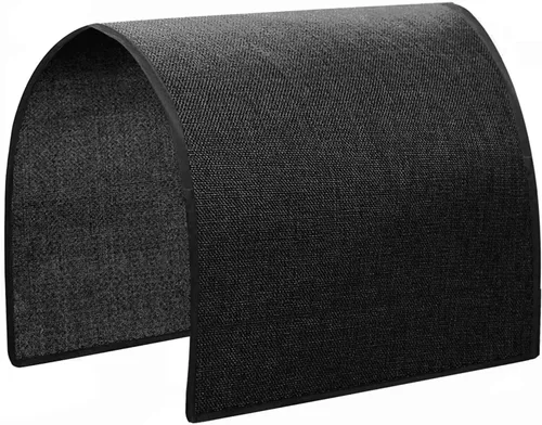 Vista 12 de Ntomtuex Fundas de lino para brazos de sofá, protectores antideslizantes con borde de encaje para silla reclinable de cuero, 2 piezas, color negro