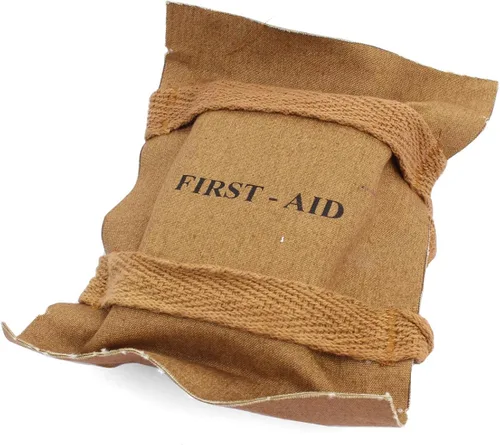 Vista 3 de Epic Militaria réplica WW2 paquete de primeros auxilios aéreos