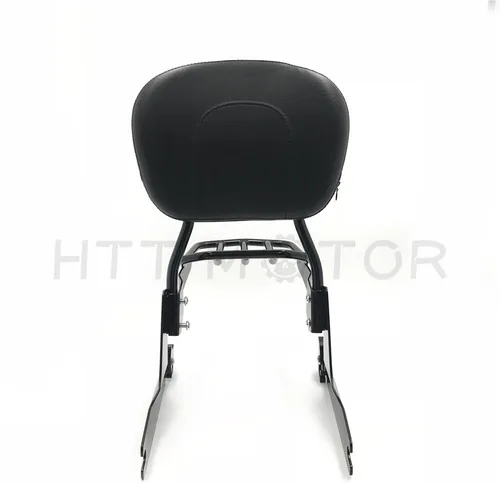 Vista 5 de Sissy Bar - Portaequipajes para Softail 2000-2005 y respaldo de pasajero desmontable de lujo 2006-2019 cromado [P/N: SBB025+P] Negro
