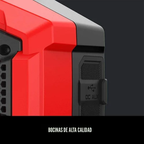 Vista 7 de CRAFTSMAN V20 Altavoz Bluetooth Portátil Inalámbrico, Solo Herramienta (CMCR001B), Rojo