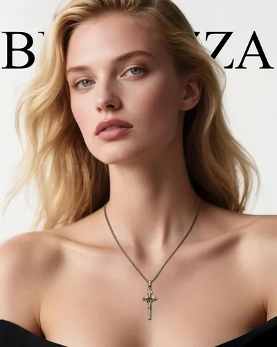 Vista 3 de Collar de crucifijo católico para hombres y mujeres, collar de cruz de plata antigua/oro/plata con exquisito colgante de Jesús, cadena de acero