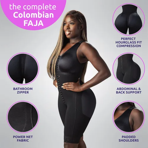 Vista 3 de Snatched Body - Womens Stage 1 Faja Colombianas with Bra Shapewear BBL Post Surgery Compression Garment Butt Lifting