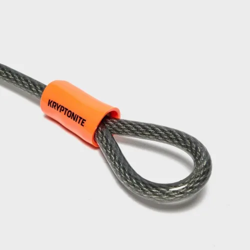Vista 7 de Kryptonite Evolution Mini-7 - Cerradura en U para bicicleta con cable de doble bucle KryptoFlex de 4 pies