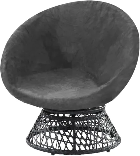 Vista 10 de PrinceDeco Funda Redonda de Terciopelo para Silla Platillo (Solo Funda Deslizante) Funda de Cojín para Silla Papasan de Alta Elasticidad Protector