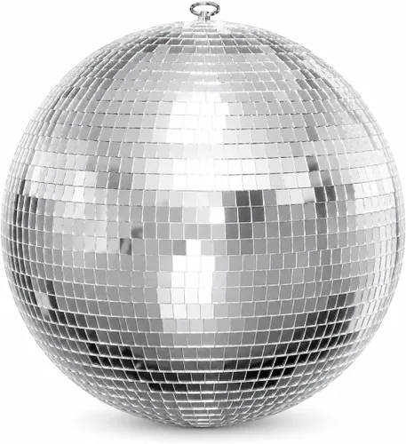 Vista 11 de Youdepot 54 mini bolas de discoteca plateadas, adornos de bola de disco colgantes para decoración de bolas de discoteca, mini bolas de discoteca