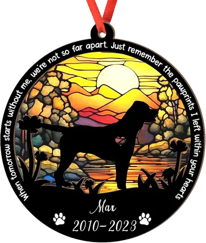 Vista 13 de Adorno personalizado para atrapasoles de sabueso afgano, adorno de Navidad de sabueso afgano – Regalo para perro amante, sabueso afgano