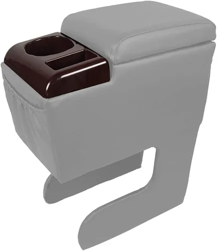 Vista 11 de Asiento de camioneta/banco para automóvil, consola central para contratistas, organizador de negocios y caja de almacenamiento con portavasos y tapa