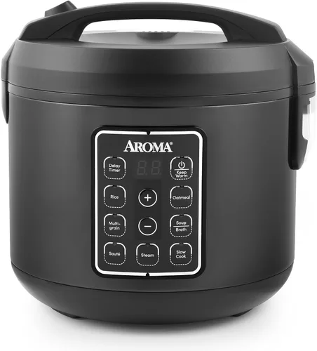 Vista 8 de Aroma Housewares ARC-994SB Olla arrocera y de granos, cocina lenta, vaporera, avena, risotto, 8 tazas (cocinadas)/4 tazas (sin cocinar)/2 Qt, acero