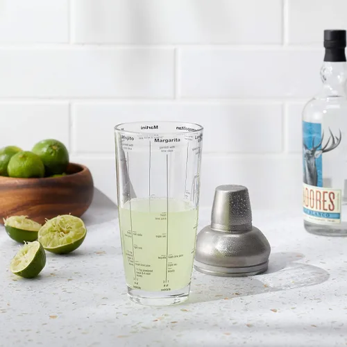 Vista 3 de Houdini - Coctelera de vidrio de 24 oz, incluye seis recetas