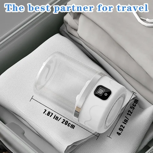 Vista 3 de Lavadora de ropa interior, mini portátil recargable con 3000 mAh, lavadora de ropa interior, lavadora inalámbrica recargable, para apartamentos