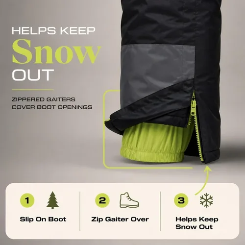 Vista 5 de Traje para nieve para niños Negro