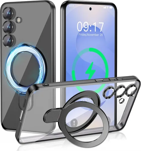 Vista 12 de Funda magnética para iPhone 14 Pro con soporte invisible [compatible con MagSafe] [protector completo de lente de cámara]