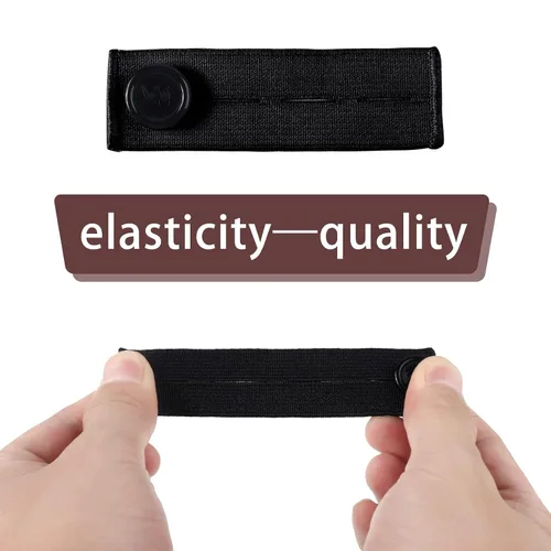 Vista 3 de Extensor de pantalones de maternidad ajustable elástico pantalón extensor de botón para mujeres embarazadas negro azul marino gris caqui blanco