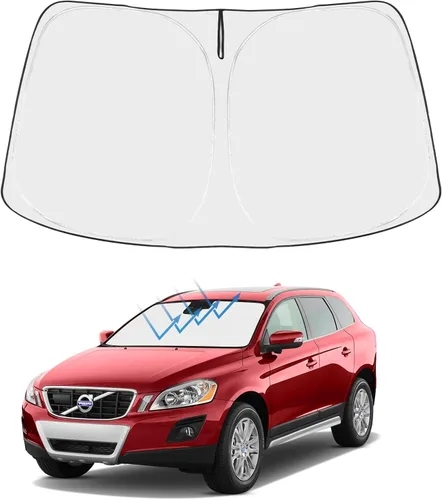 Vista 255 de Proadsy Parasol para parabrisas Rivian R1S 2022-2025 2026 de 4 capas plegable, protector de parasol frontal que bloquea los rayos UV, mantiene