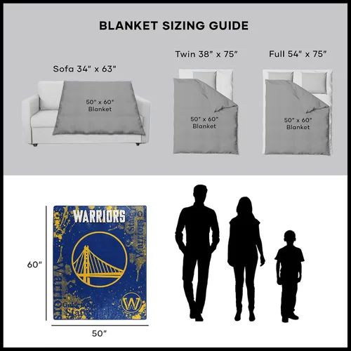 Vista 4 de Northwest NBA Unisex-Adult Raschel Throw Blanket