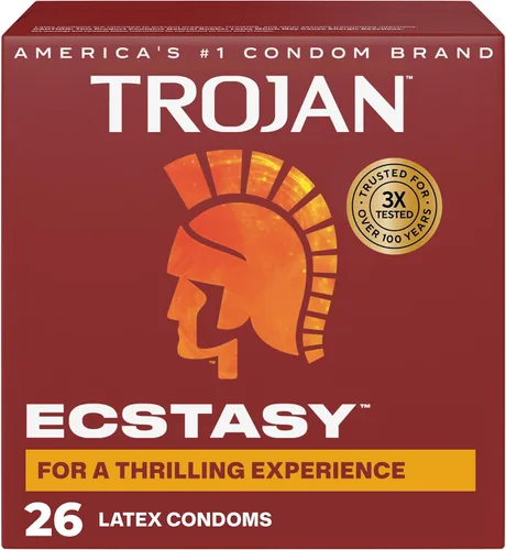 Vista 29 de Trojan Bareskin - Preservativos finos, paquete variado Everythin, condón de látex lubricado, 10