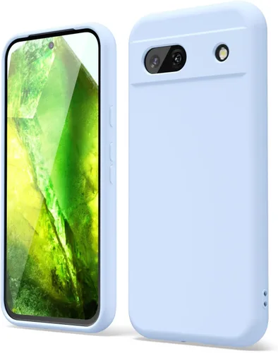 Vista 83 de oakxco para Google Pixel 6A Funda de teléfono de silicona líquida, diseño estético lindo y delgado para mujer y niña, cubierta de gel suave, lisa