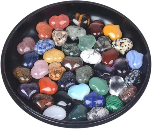 Vista 3 de Justinstones Caja de colección de piedras preciosas surtidas de piedras preciosas pequeñas hinchadas con cristal curativo, Piedra