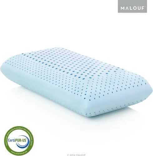 Vista 3 de Z ZONED GEL DOUGH - Almohada de espuma viscoelástica con infusión de gel, tamaño King, Mid Loft