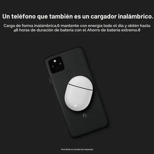Vista 8 de Google Pixel 5 - Teléfono Android 5G - Resistente al agua - Smartphone desbloqueado con visión nocturna y lente ultra ancha - Solo negro
