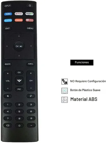 Vista 3 de Mando a distancia de repuesto compatible para VIZIO D, M, P, V, Series LED Smart TV D43fx-F4 D65x-G4 D43-F1 D50-F1 D55-F2 D60-F3 D65-F1 D70-F3