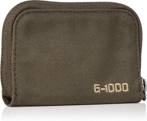 Vista 2 de Fjallraven - Tarjetero con cremallera, Oliva oscuro, talla única , Funda tipo cartera para tarjetas