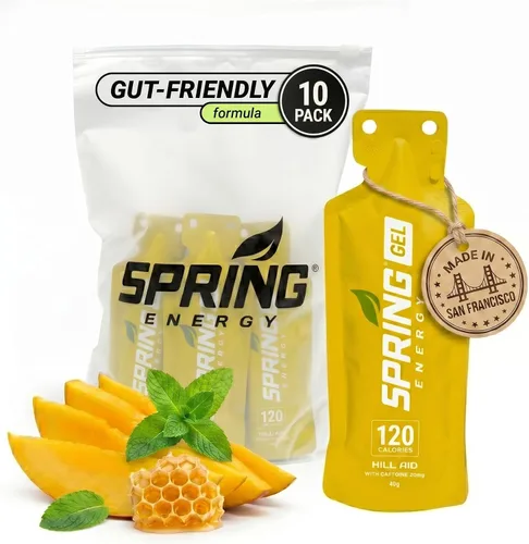 Vista 18 de Spring Gel energético: saludable, apto para el estómago, vegano Camote de manzana y canela Salsa impresionante Sin jarabe de arroz. Sin