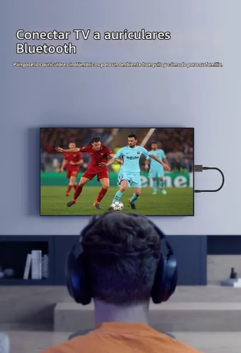 Vista 4 de 2 en 1 Bluetooth 5.0 USB y adaptador de audio AUX de 0.138 in - Transmisor y receptor Bluetooth inalámbrico para automóvil, estéreo doméstico, PC