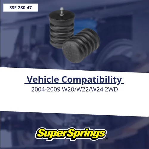 Vista 2 de SuperSprings Internacional SSF-280-47 SumoSprings Delantero para caballo de batalla W20 W22 W24