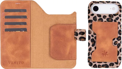 Vista 82 de Venito Florence - Funda de piel compatible con Samsung Galaxy S9, extra segura con bloqueo RFID, cartera desmontable para teléfono (gris decolorado)