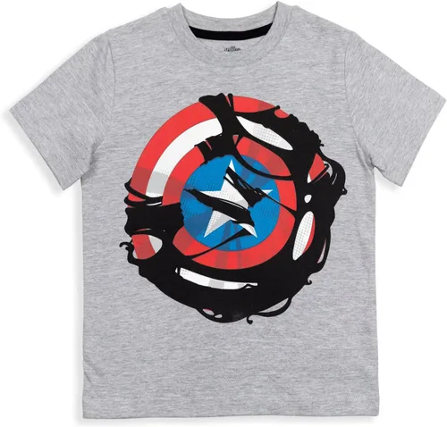 Vista 4 de Marvel Paquete de 3 camisetas de Spider-Man de los Vengadores X-Men para niños pequeños y grandes
