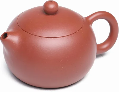 Vista 3 de Fine Yixing - Juego de tetera de arcilla china genuina hecha a mano, 7.8 onzas con 2 tazas, infundir té Kungfu