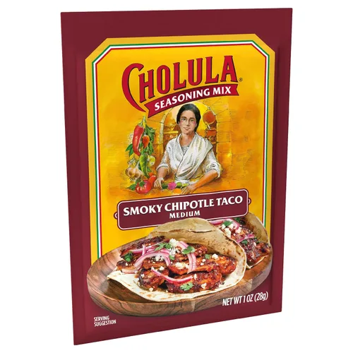 Vista 2 de Cholula Smoky Chipotle - Mezcla de condimentos para tacos, 1 oz (paquete de 12)