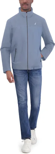 Vista 4 de Nautica - Chaqueta bomber de golf para hombre, ligera, con cremallera completa, cortavientos, atlética, para exterior Ártico Ártico