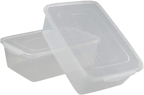 Vista 8 de Pekky Contenedor de almacenamiento transparente de 6.5 cuartos de galón, caja de plástico con tapa, 4 paquetes