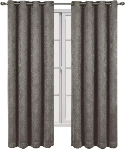 Vista 11 de Royal Hotel Bedding Bella - Paneles de cortina opacas con ojales, color beige, 2 paneles, 52 x 63 pulgadas cada uno