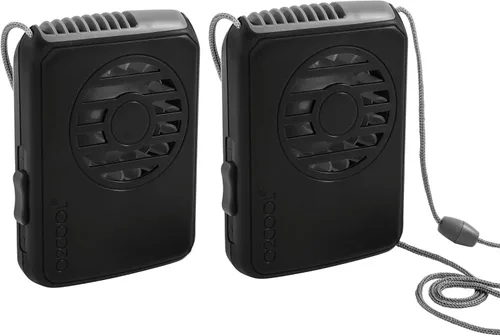 Vista 14 de O2COOL Ventilador de Collar Deluxe, Funciona con Pilas, para Enfriamiento Personal con Correa Ajustable (Negro)