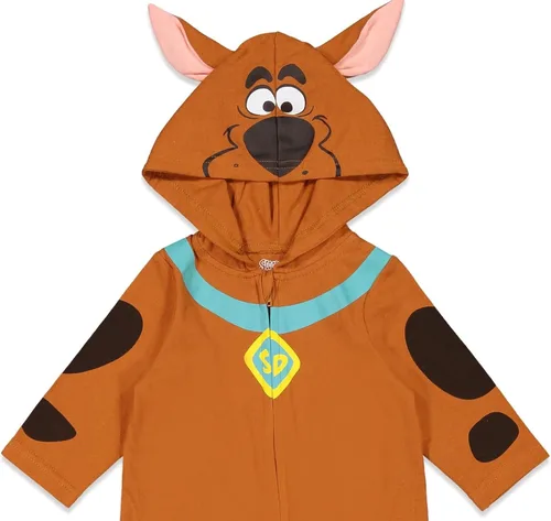 Vista 5 de Scooby-Doo Overol de cosplay con cremallera para recién nacidos a niños grandes