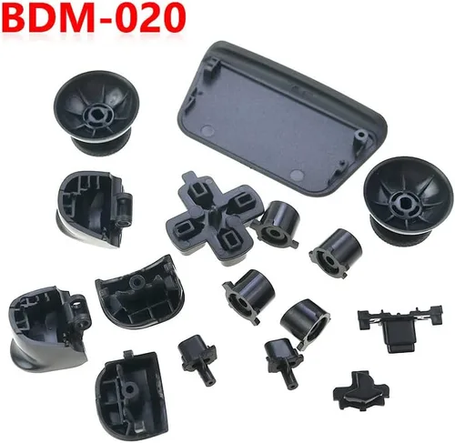 Vista 3 de Full Set Joysticks Dpad Button R1 L1 R2 L2 Direction Key ABXY Trigger Buttons for Sony PS5 V2 2.0 BDM-020 Controller (Black)