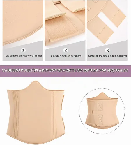 Vista 3 de YERKOAD 360 Tabla de Espuma Lipo Ab Board Post Cirugía Liposucción Tablas de Compresión Abdominal Envoltura de Vientre Lipo Recuperación Cincher