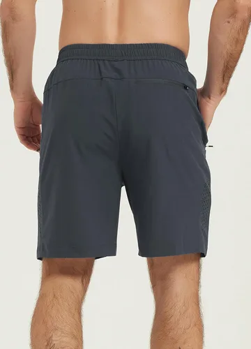 Vista 2 de Pantalones cortos deportivos de senderismo para hombre, de 7 pulgadas, de secado rápido, ligeros, para entrenamiento, correr, gimnasio, deportes
