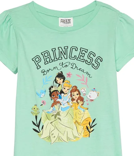 Vista 2 de Disney Camiseta Princess para niñas, Cenicienta, Belle, Tiana
