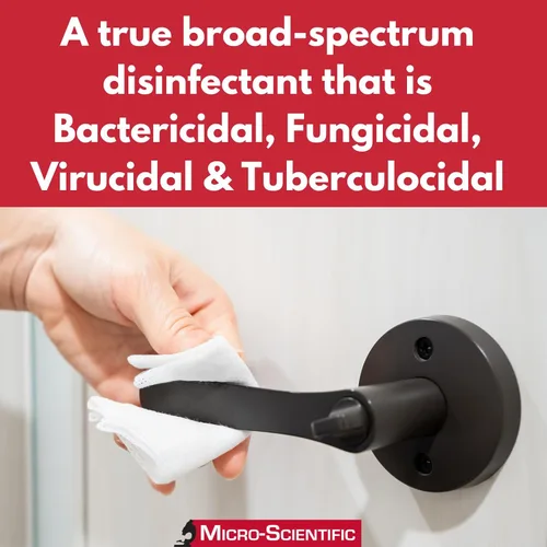 Vista 4 de Micro-Scientific Opti-Cide Max Toallitas desinfectantes (Paquete de 2) - 320 Toallitas - Limpiador desinfectante de grado hospitalario, certificado