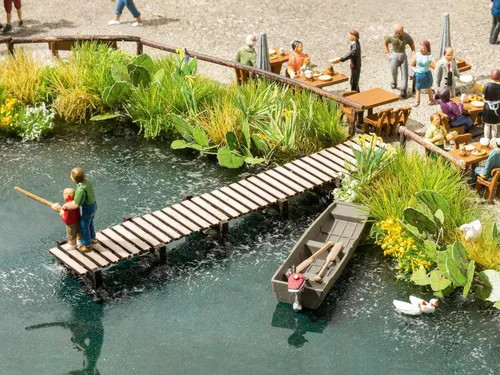Vista 2 de Noch 14223 Kit de modelo de escala H0 de muelle de pesca pequeño