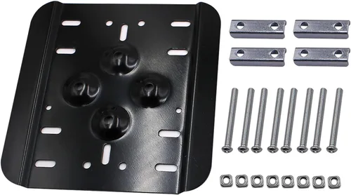 Vista 3 de LOSTAR Placa de montaje individual compatible con Jeep, ATV, UTV, Polaris RZR, Yamaha, Can-Am, Honda, latas de combustible