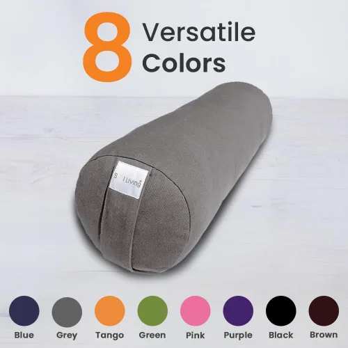 Vista 120 de Sol Living Almohada de yoga rectangular para meditación, accesorios de meditación de algodón, almohada de meditación restaurativa de yoga, almohada