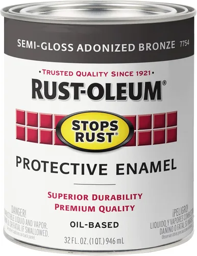Vista 47 de Carbón gris brillante Rust-Oleum (7784502) contra el óxido 32 onzas, 7784502 Gris carbón brillante