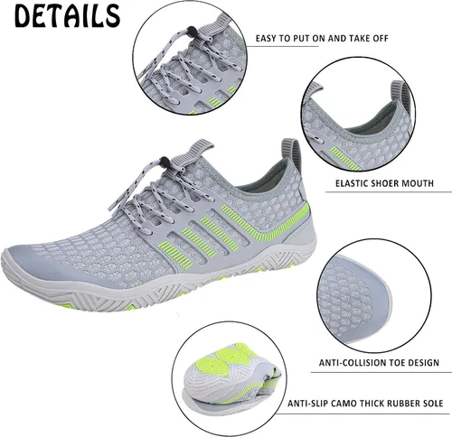 Vista 2 de Wyhan - Zapatos de agua para hombre y mujer, secado rápido, calcetines acuáticos, zapatos de buceo para playa, natación, surf, piscina, yoga